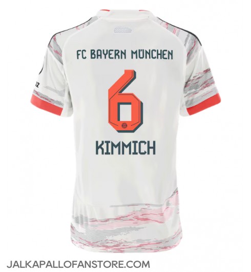 Bayern Munich Joshua Kimmich #6 Vieraspaita Naisten 2025-26 Lyhythihainen Bayern Munich Joshua Kimmich #6 Vieraspaita Naisten 2025-26 Lyhythihainen